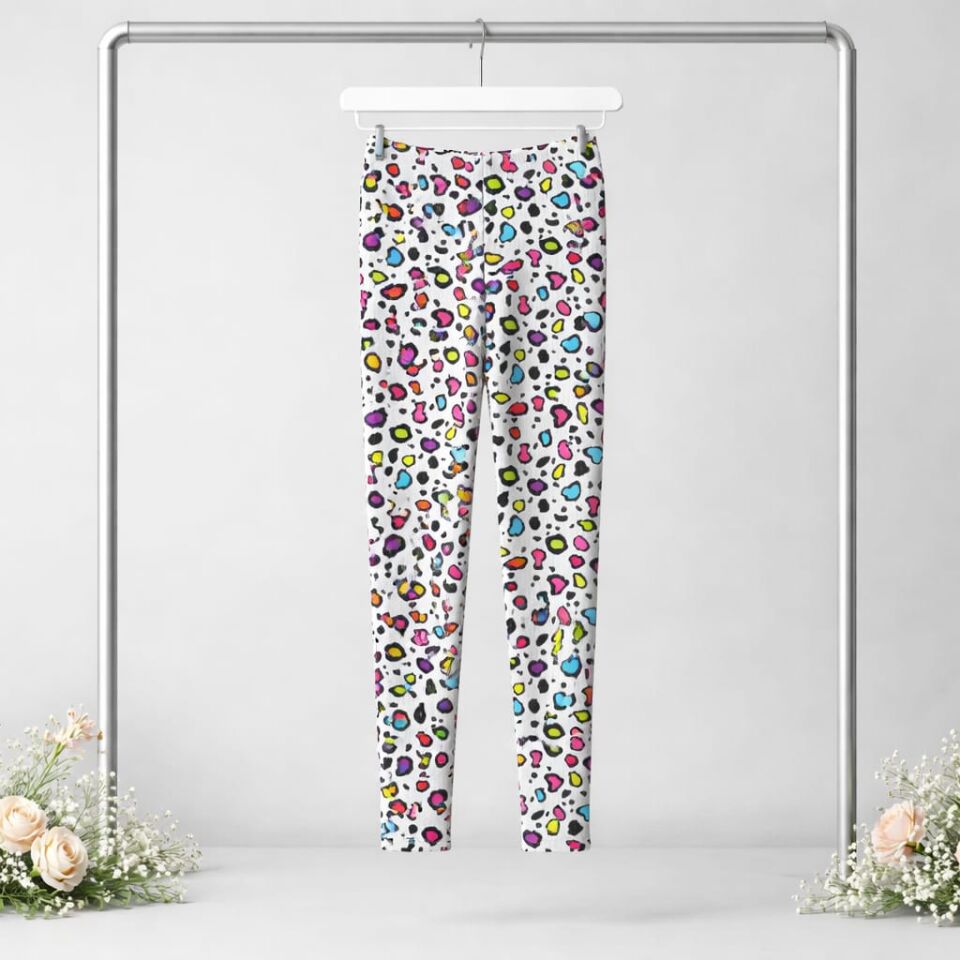 Stretch Fitilli Tayt Color Leo