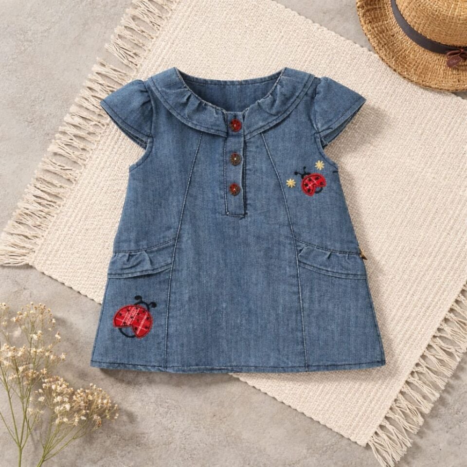 Uğur Böcekli Jean Elbise - Lady Denim