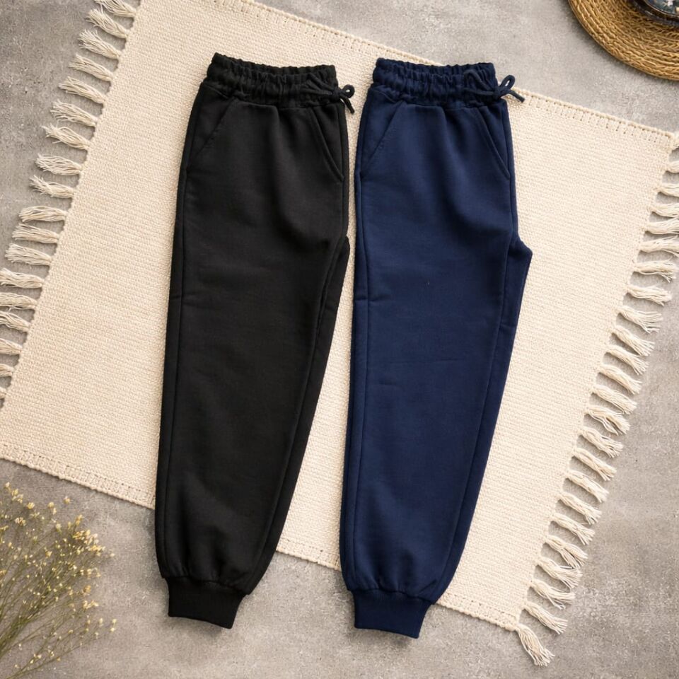 Basic Erkek Çocuk Eşofman Altı (Siyah & Lacivert)