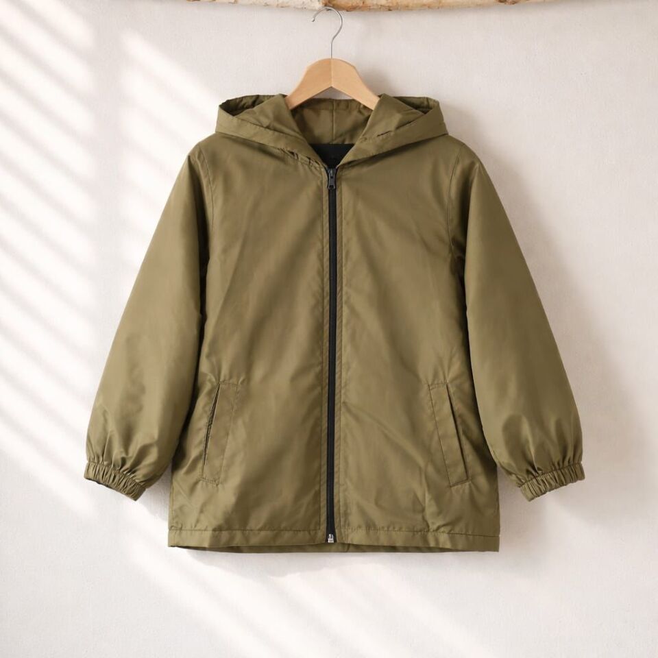 Kapüşonlu Basic Unisex Çocuk Mevsimlik Mont