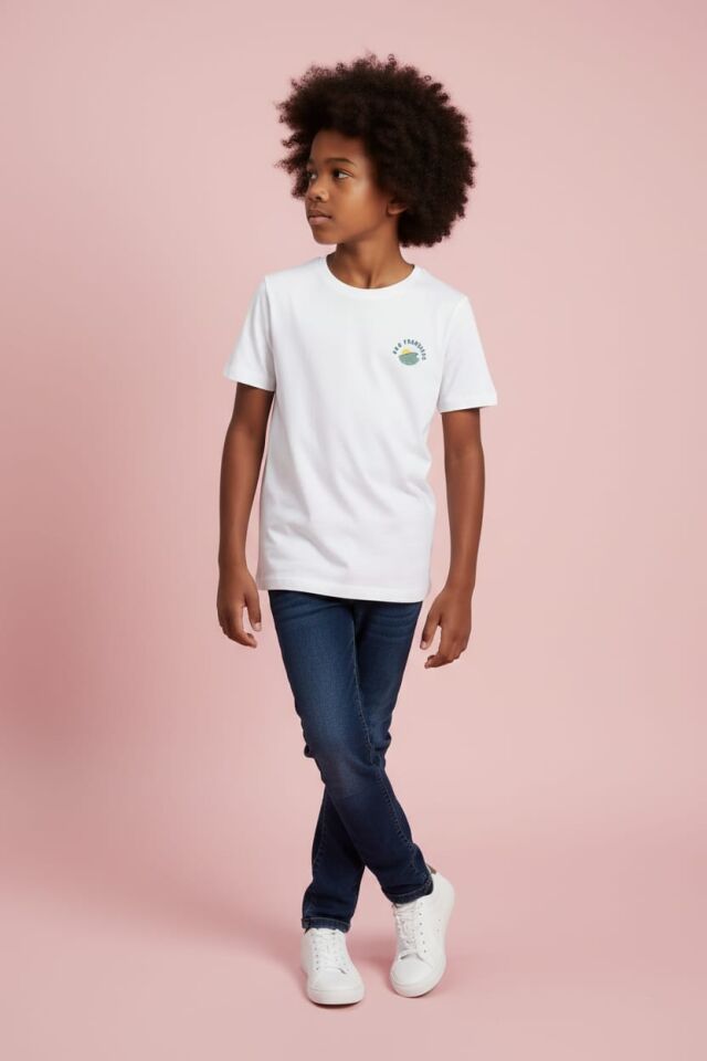 Pacific Ocean San Francisco Baskılı Beyaz Tişört