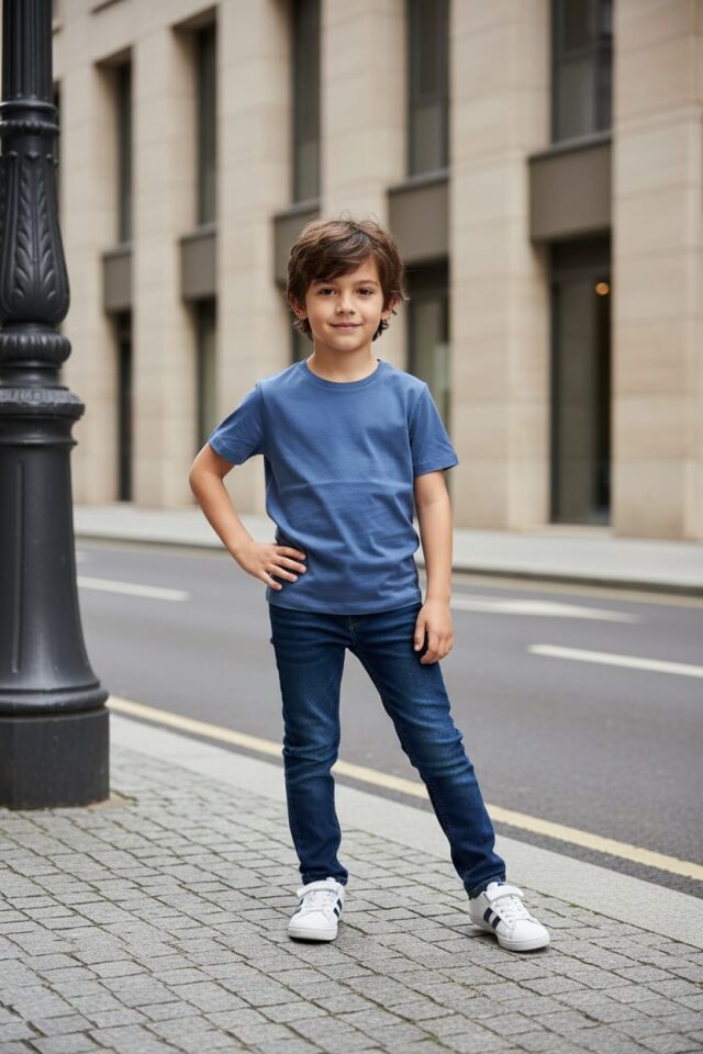 Basic Unisex Çocuk T-Shirt