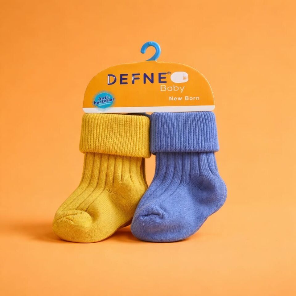 New Born Baby Antibakteriyel Bebek Çorap – İkili Setler