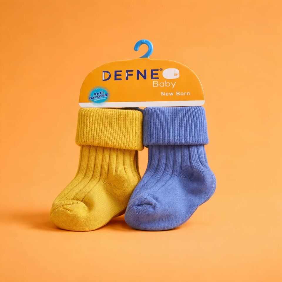 New Born Baby Antibakteriyel Bebek Çorap – İkili Setler