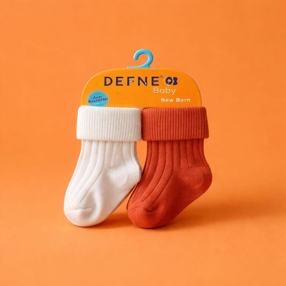 New Born Baby Antibakteriyel Bebek Çorap – İkili Setler