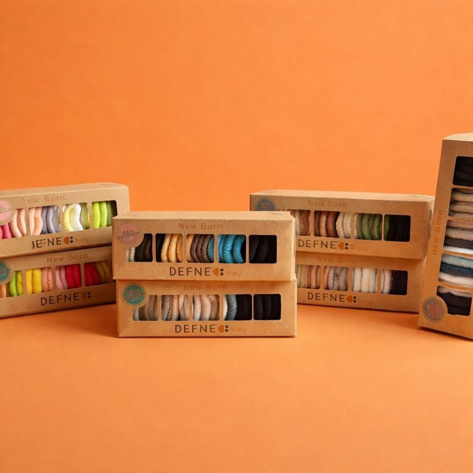 Beyaz, Siyah, Lacivert, Açık Mavi, Gri ve Bej 6’lı & Antibakteriyel Bebek Çorap Seti