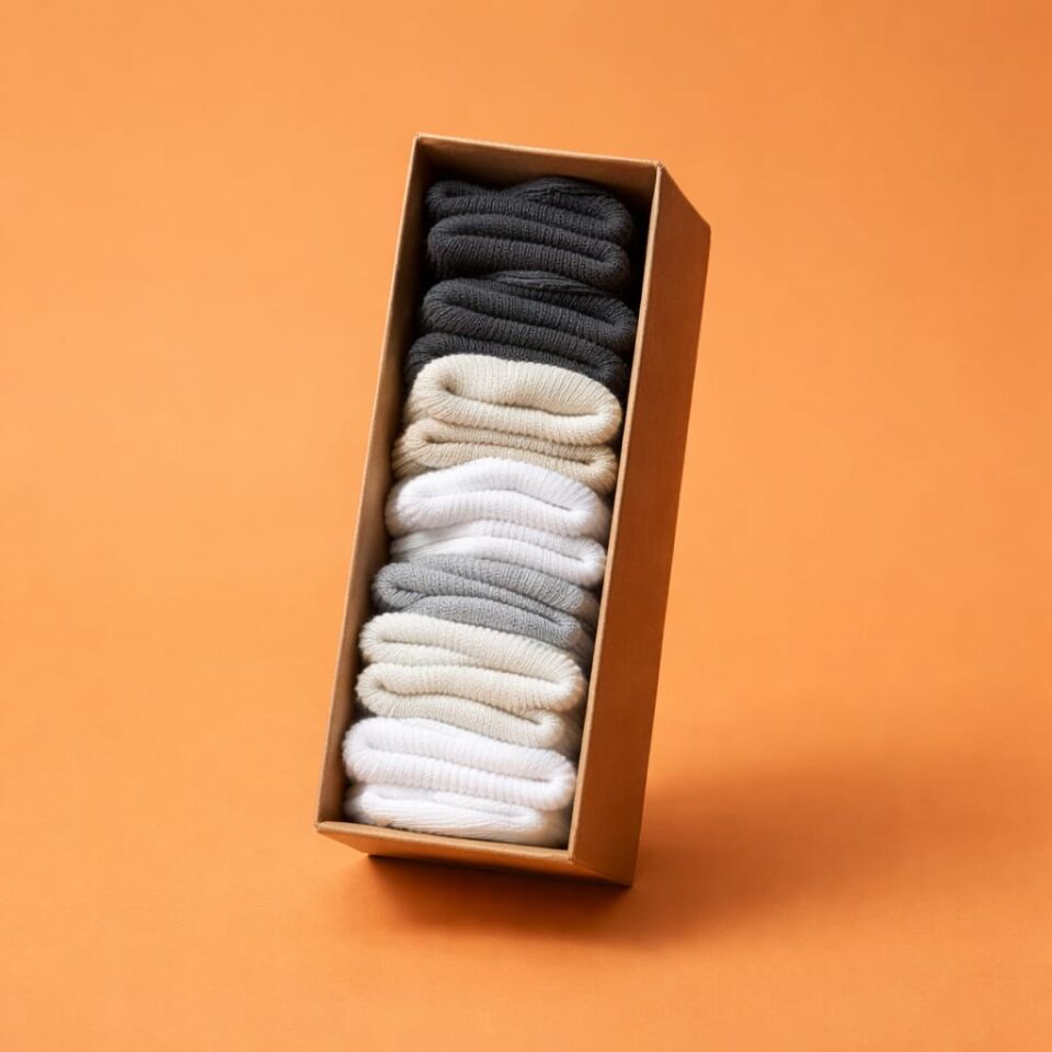 Antrasit, Beyaz ve Gri Tonlarda 6’lı & Antibakteriyel Bebek Çorap Seti