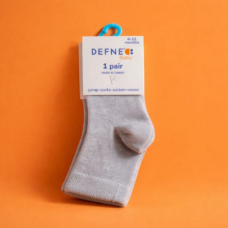 Basic Düz Çorap 4’lü Set – Kız & Erkek Çocuk