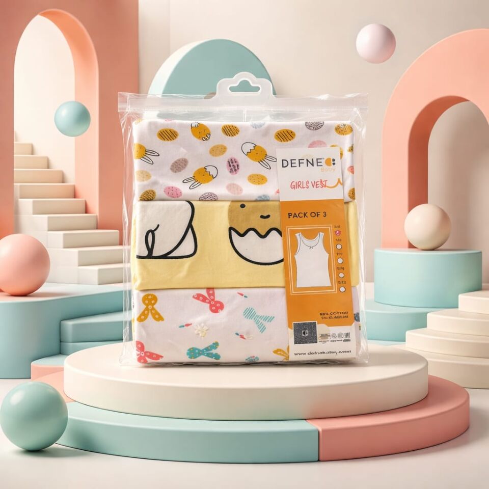 Kız Çocuk Kalın Askılı Atlet 3’lü Set